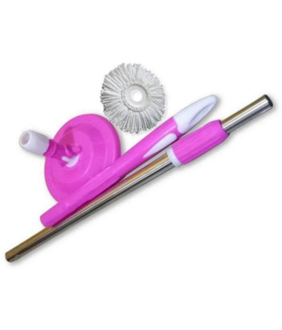 TINUMS - Handle Mop ( Extendable Mop Handle with 360 Degree Movement ) - Pink