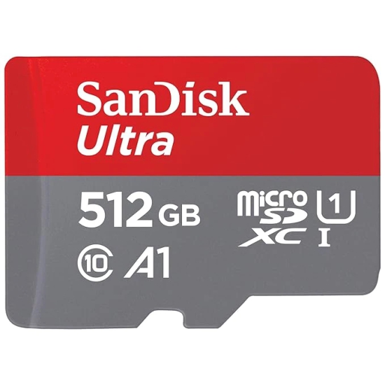 Sandisk 512GB Class10-microSDHC-Card-UHS (Red)