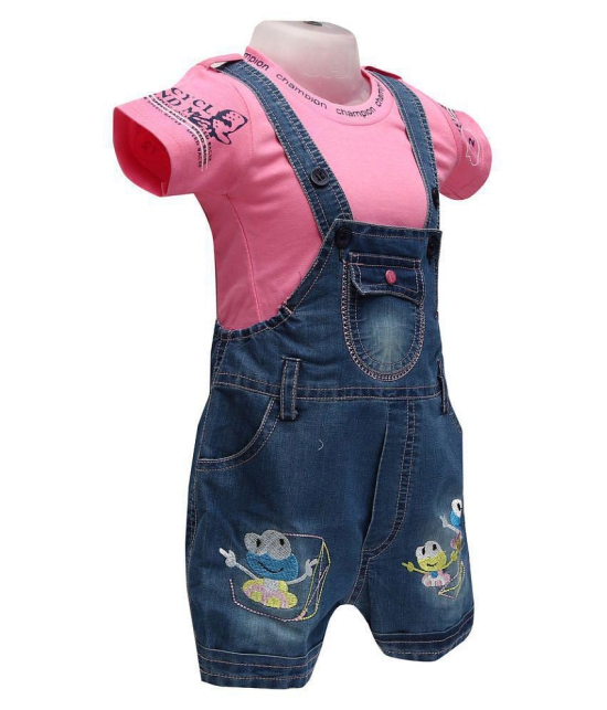 Balloons Multicolor Denim Rompers - 0-6 Months