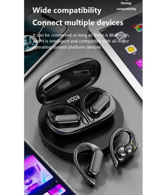 COREGENIX EARCLIP Bluetooth True Wireless (TWS) In Ear 32 Hours Playback Comfirtable in ear fit IPX5(Splash & Sweat Proof) Black