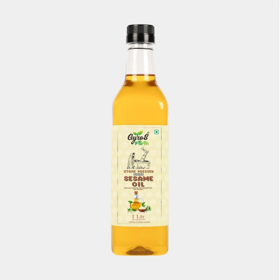 Stone Pressed White Sesame Oil-1 L Plastic Bottle