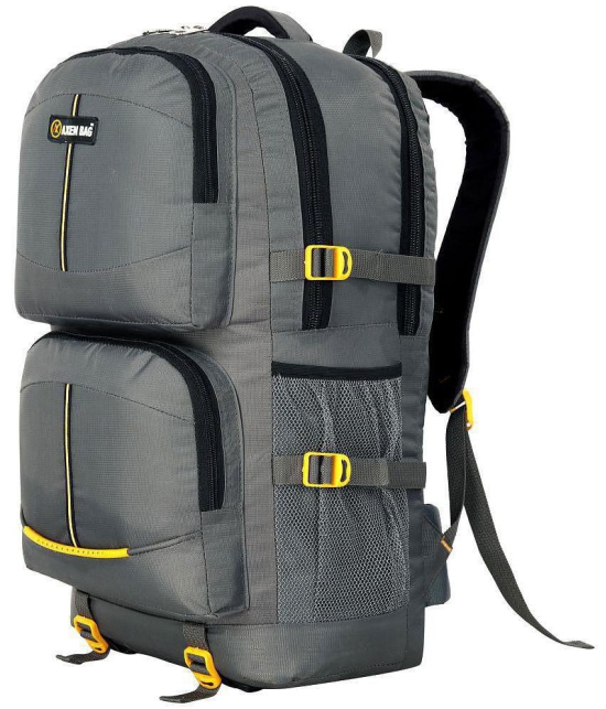 AXEN BAGS - Grey Polyester Rucksacks Backpack - Onesize