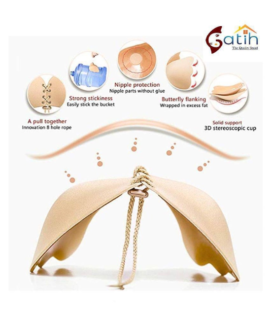 Gatih Silicone Stick on Bra - Multi Color - Free Size