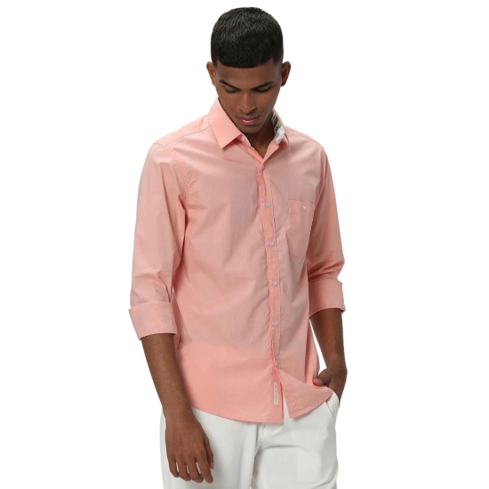 Peach Tactical Poplin Plain Shirt