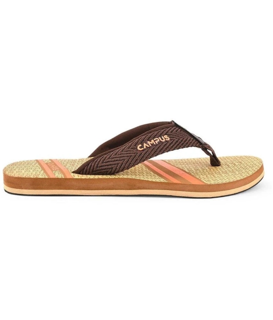 Campus - Tan Mens Slide Flip Flop - None