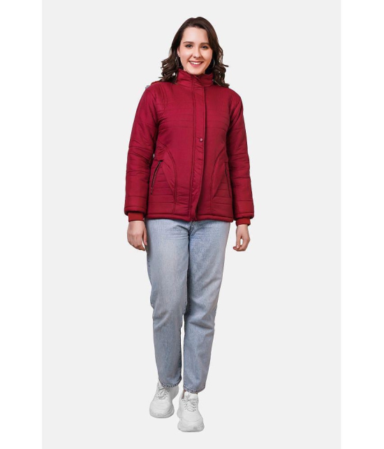 NUEVOSDAMAS - Polyester Maroon Quilted/Padded Jackets - None