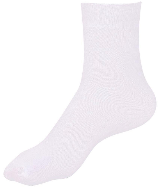 Dollar - White Cotton Boy's School Socks ( Pack of 5 ) - 12-15 years