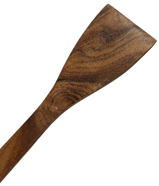 Dynore Brown Wood Flipper Spatula ( Pack of 1 ) - Brown