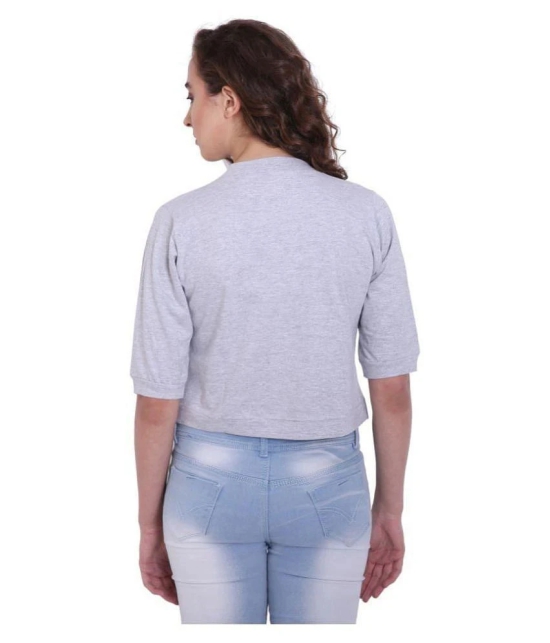 Affair Cotton Shrugs - Silver Single - L