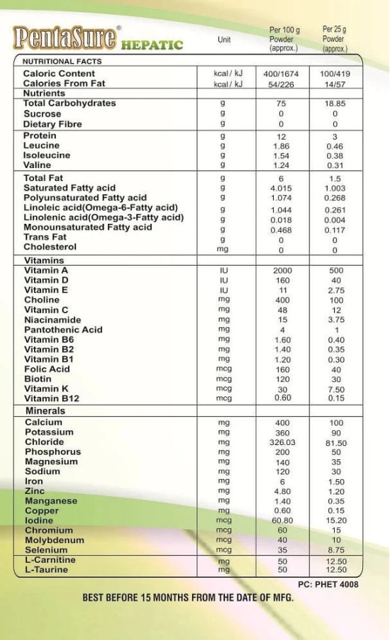 Pentasure HEPATIC  400 gm