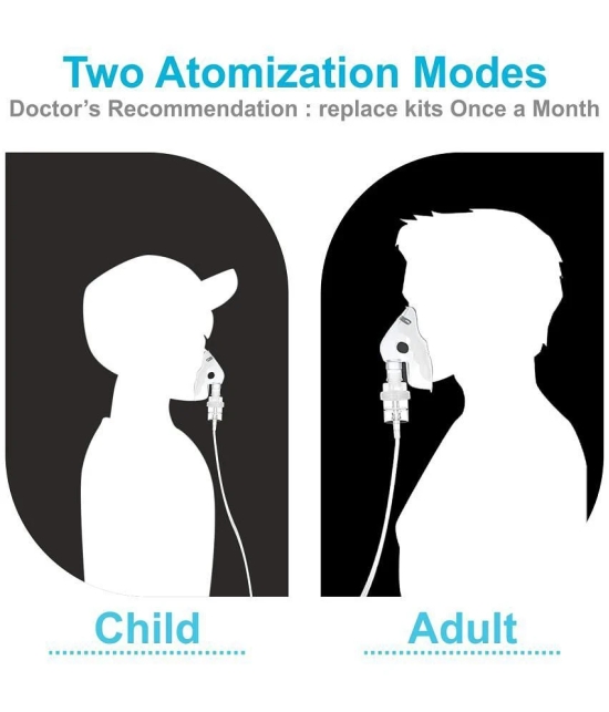 AccuSure DC Compressor Nebulizer Machine With Mouth Piece For Adults & Kids(1 Years Warranty)