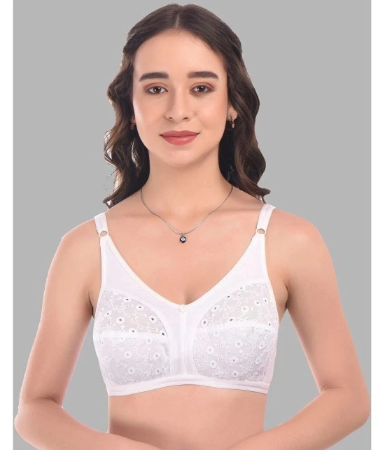 Madam - White Cotton Non Padded Womens Minimizer Bra ( Pack of 1 ) - None