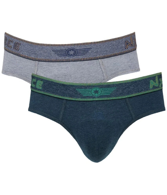 Force NXT Pack of 2 Cotton Mens Briefs ( Multicolor ) Deimyte - None