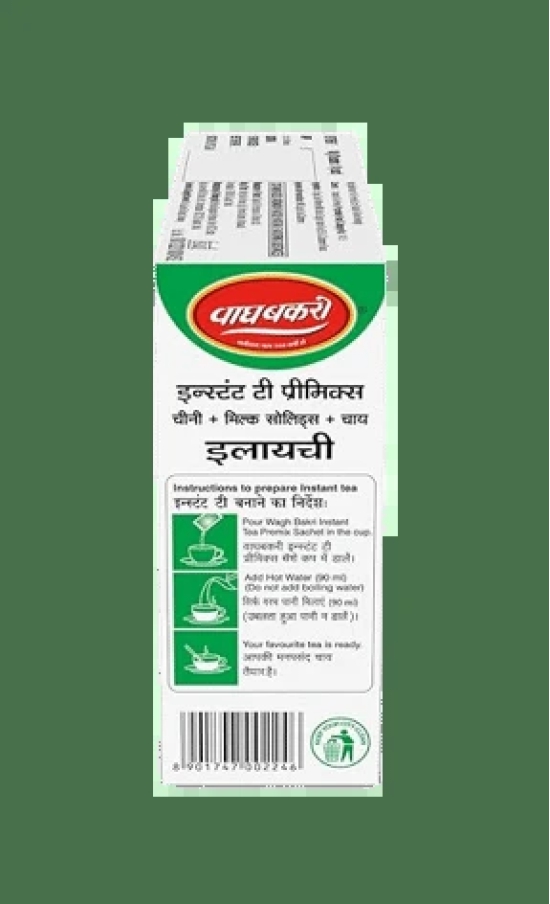 Wagh Bakri Elaichi Instant Tea Premix, 10 Sachets