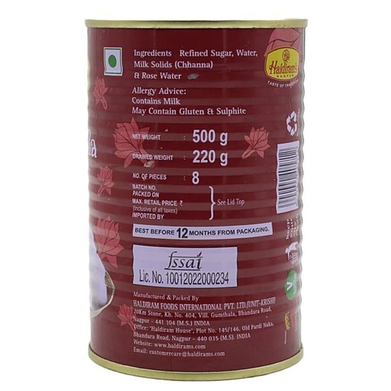 Haldirams Haldiram Rasgulla, 500 Gm