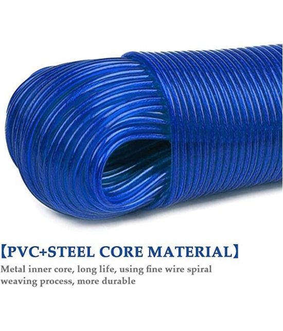 20 Meter Steel Anti-Rust Wire Cloth Rope Assoreted Color (Pack of 1)