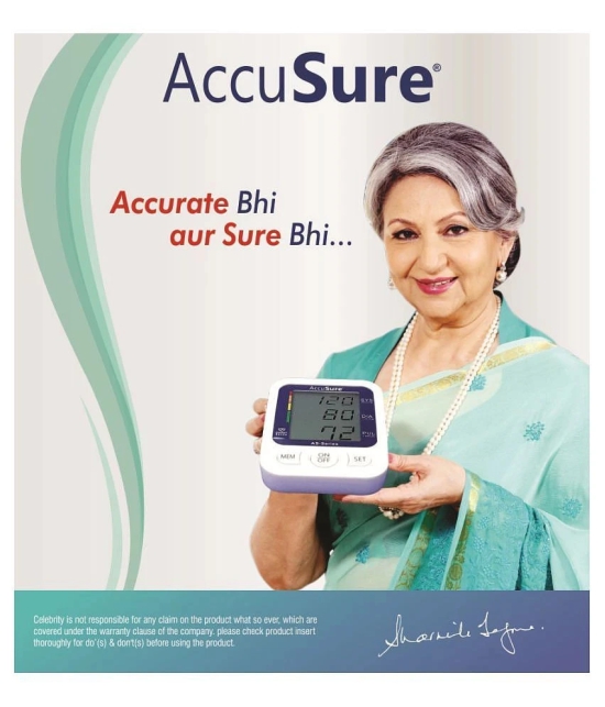 AccuSure AS Series Automatic and Advance Feature Blood Pressure Monitoring System, White