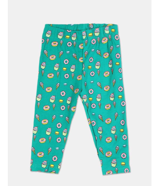 Donuts - Multi Cotton Legging For Baby Girl ( Pack of 2 ) - None