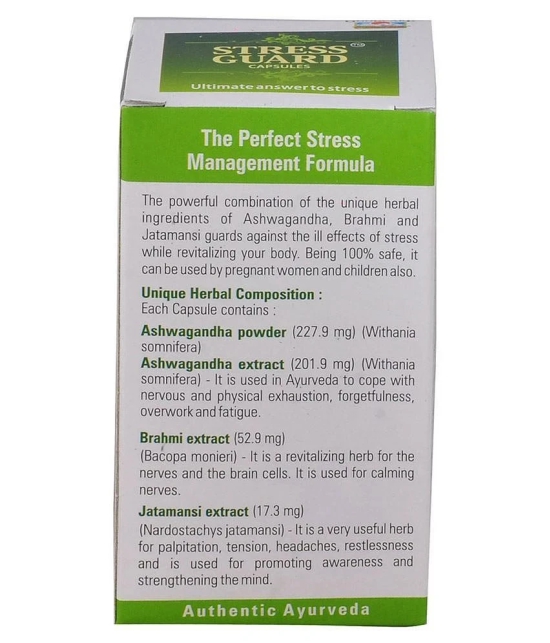 Goodcare Stress Guard Capsules - Ayurvedic Support For Stress Relief And Anxiety | 60 Capsule