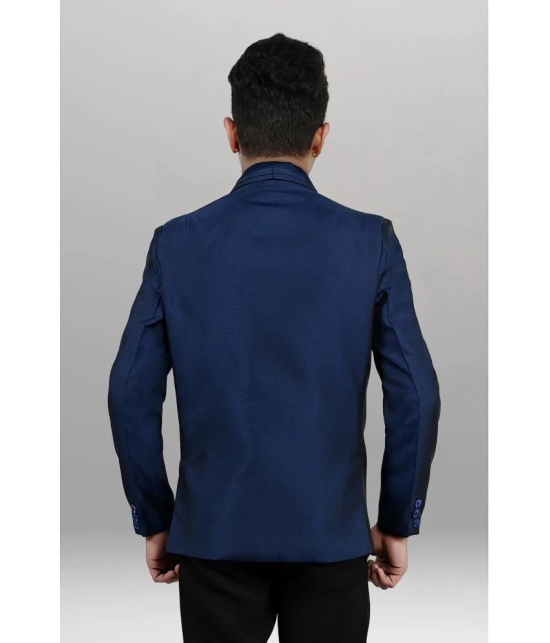 J D Creation - Royal Blue Cotton Blend Boys Blazer ( Pack of 1 ) - None