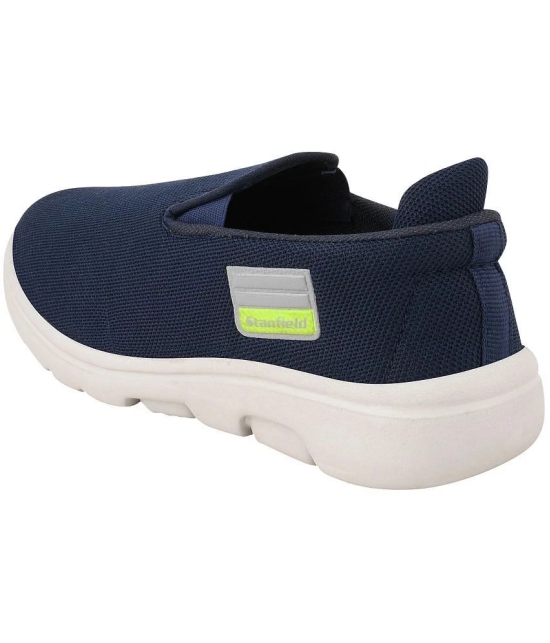 Stanfield Running Casual Men Shoes - Blue Mens Slip-on Shoes - None