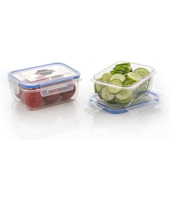 HOMETALES Plastic Multi-Purpose Food Container, 500ml (6U) - Transparent