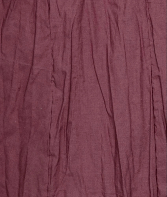 Sttoffa - Maroon Cotton Womens Broomstick Skirt ( Pack of 1 ) - 30