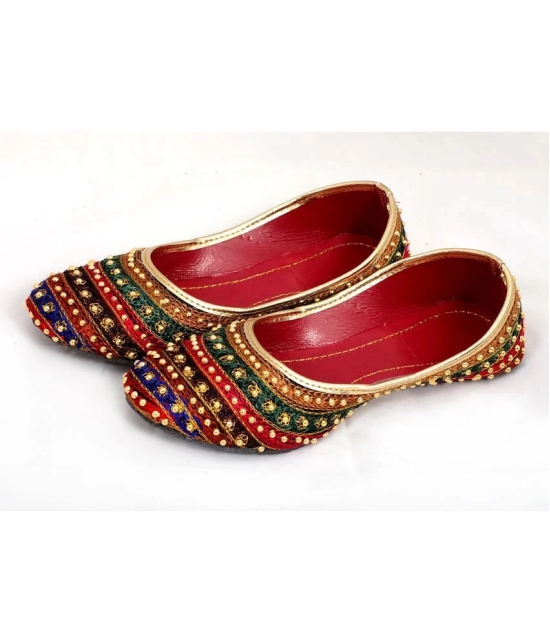 Apratim Multi Color Ethnic Footwear - None