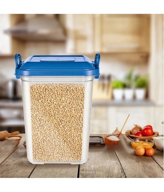 Milton Silo 25 Plastic Storage Containers, 1 Piece, 23 Litres, Blue | Storage Jar | Kitchen Organiser | BPA Free | Stackable | Modular | Nestable - Blue