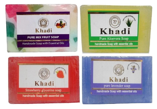 Khadi Herbal Soap 125 gm Pack of 4