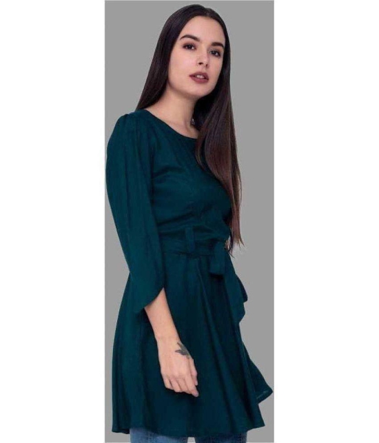 Smien Green Rayon Women''s Tunic ( Pack of 1 ) - None