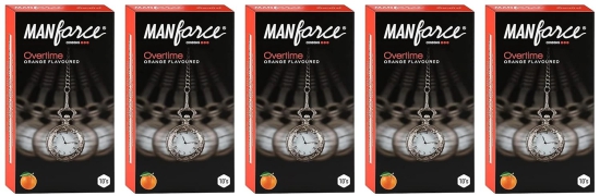 Manforce Condoms Assorted Flavour 10 Pcs x Pack of 5