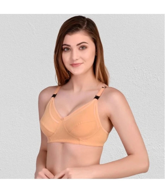 Desiprime - Beige Cotton Solid Womens Maternity Bra ( Pack of 1 ) - 34B