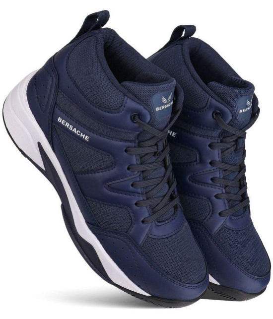 Bersache Sports Shoes Blue Mens Sports Running Shoes - None