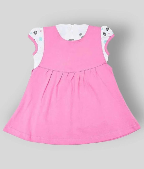 NammaBaby - Pink Cotton Baby Girls Dress ( Pack of 1 ) - None