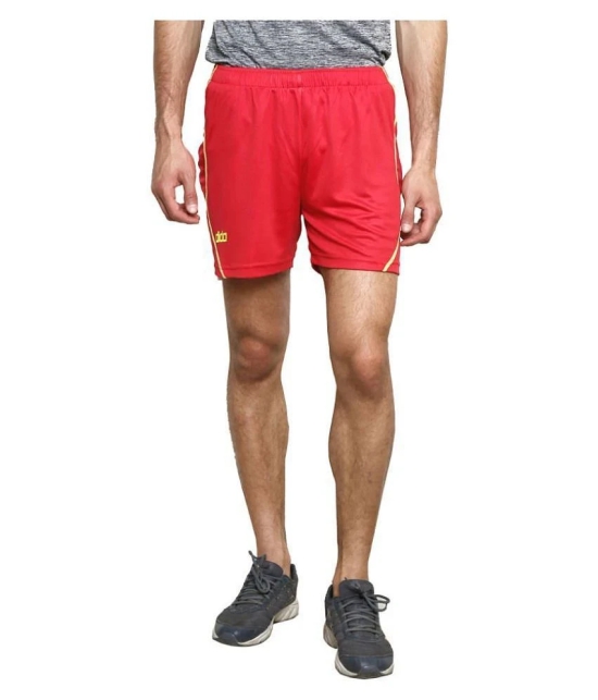 Dida Red Polyester Fitness Shorts - None