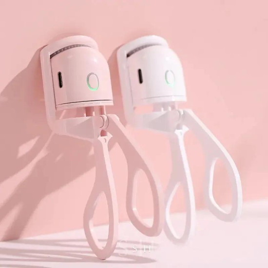 USB Rechargeable Electric Eyelash Curlers-Pink (Box pack)