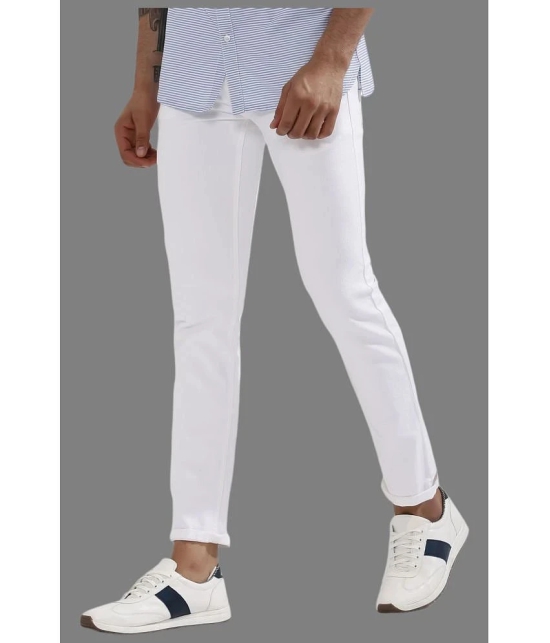 x20 - White Denim Skinny Fit Mens Jeans ( Pack of 1 ) - None