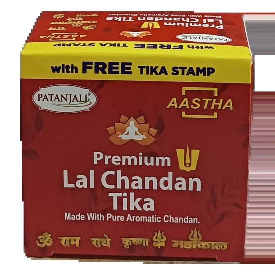 AASTHA LAL CHANDAN GEELA TIKA - 60 G