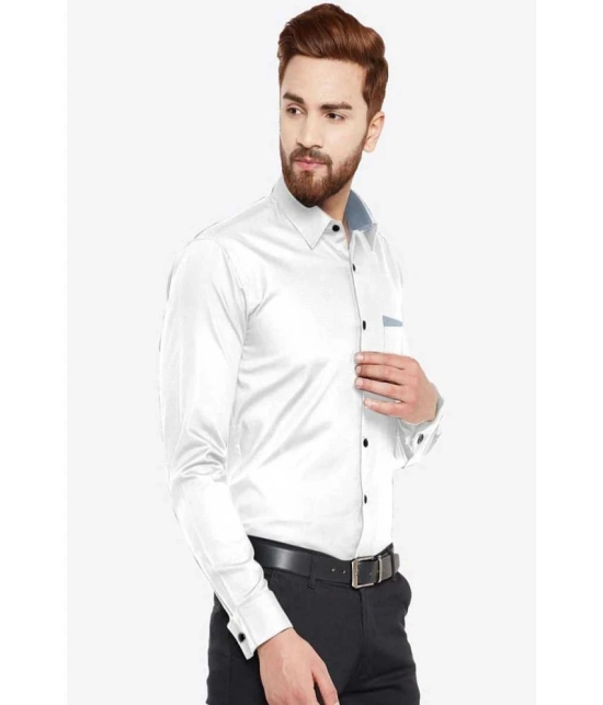 VERTUSY - White 100% Cotton Regular Fit Mens Casual Shirt ( Pack of 1 ) - None