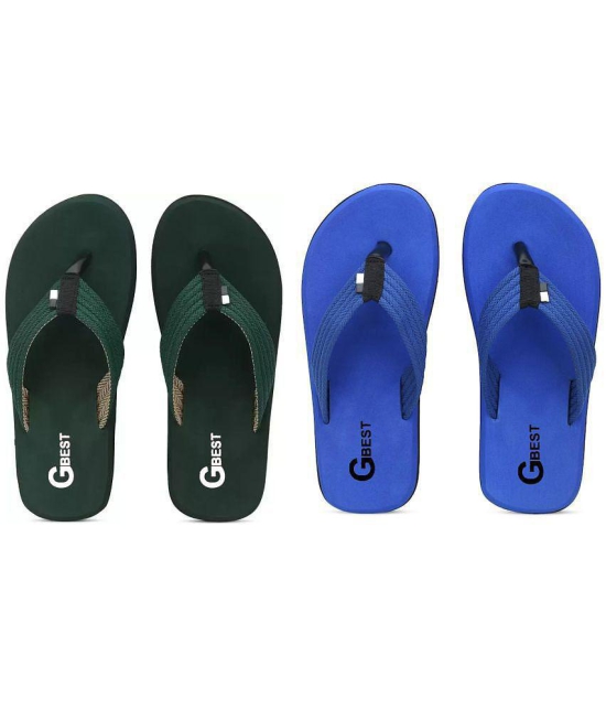 GBest - Multicolor Men's Thong Flip Flop - None