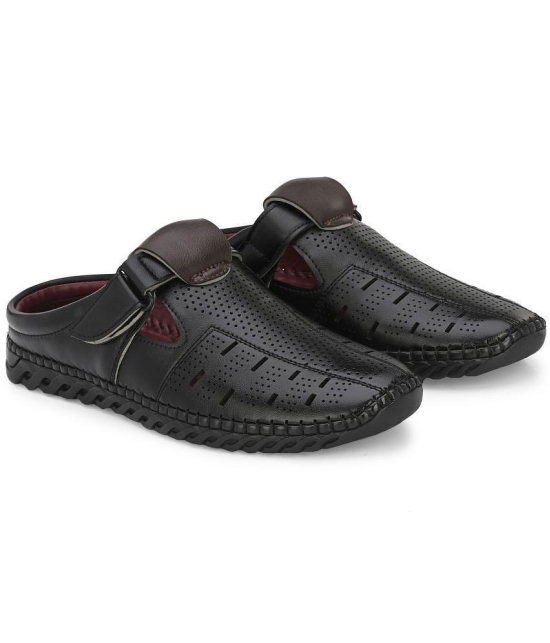 Leeport - Black Mens Sandals - None