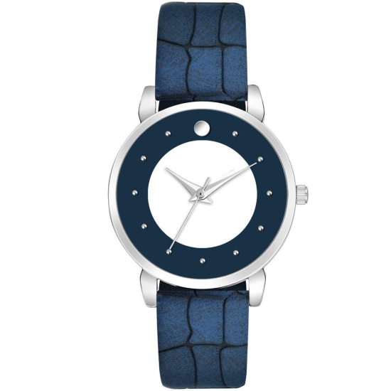 Loretta MT-340 Blue Leather Belt Slim Dial Women & Girls Watch