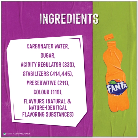 Fanta Soft Drink - Orange Flavoured, Refreshing, 2 L Pet Bottle