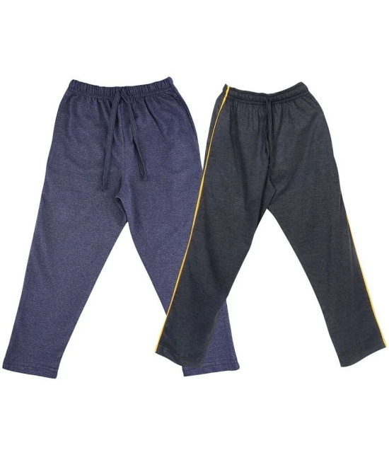 Neo Garments Boys Cotton Combo Trackpants. CARBON & DENIM BLUE. (Sizes from 1yrs To 14yrs). - None