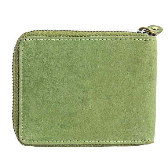 Vital King Men Trendy, Formal Green Genuine Leather RFID Wallet  (7 Card Slots)