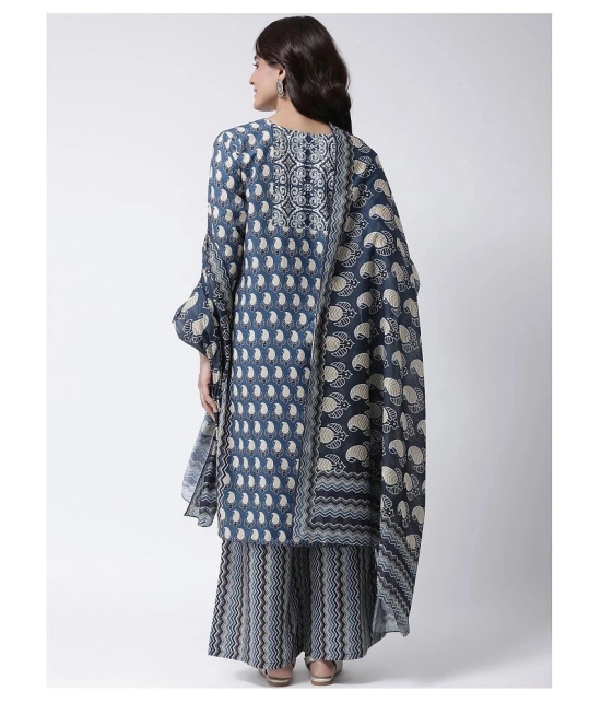 Hangup Blue Chanderi Dupatta