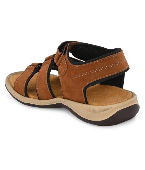 Bucik Brown Leather Sandals - None