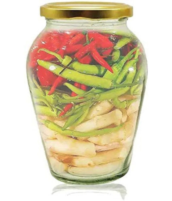 Somil - Storage Container Glass Transparent Spice Container ( Set of 1 ) - Transparent