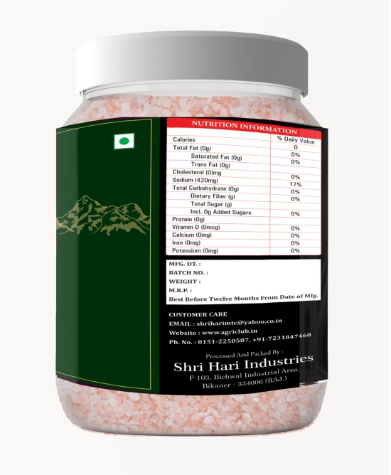 Agri Club Himalayan Pink Salt Crystal, 950 gm